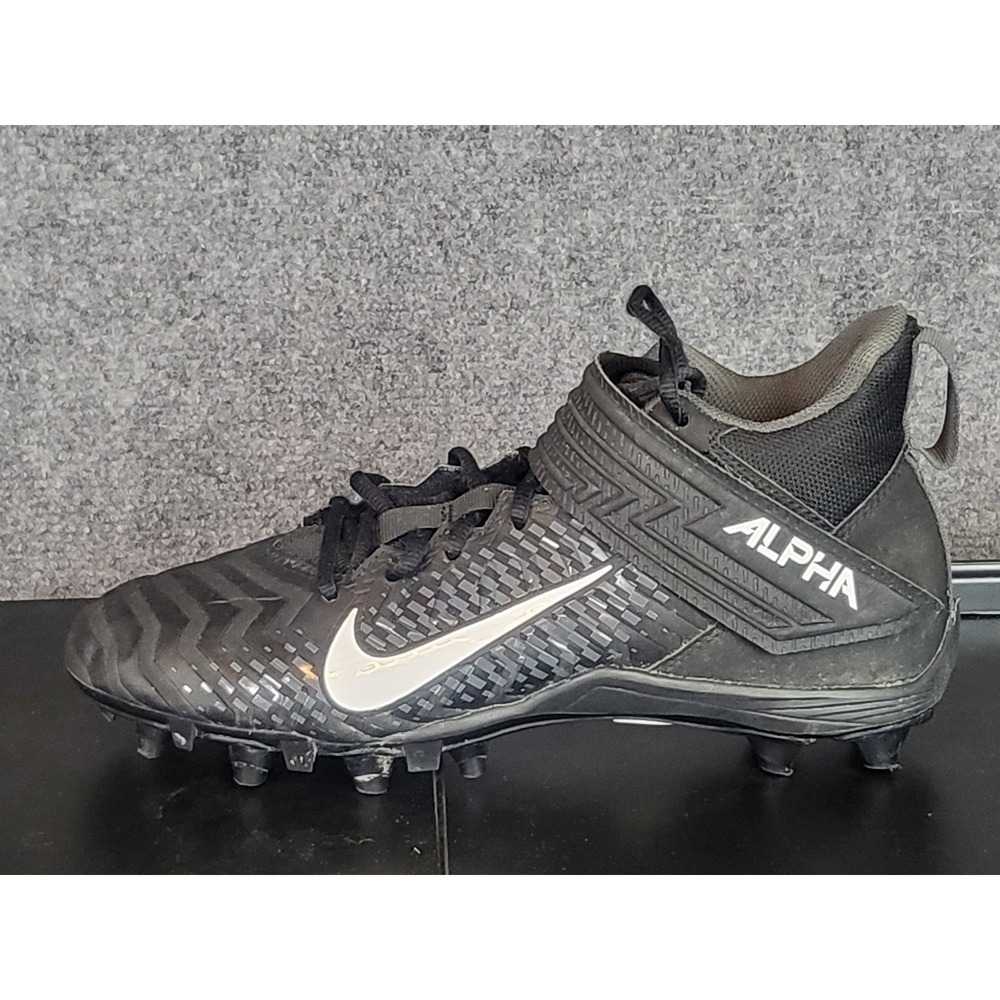 Nike Alpha Menace Varsity Men's Football Cleats Black‎ Silver AQ8154-001 Sz US 8